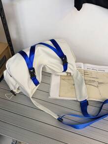 Bolso de hombro de estilo moderno 2025, marca, estilo japonés de Harajuku, bolso cruzado versátil de gran capacidad unisex, bolso de mensajero estudiantil