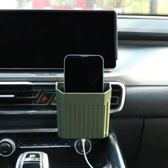 1 pièce Boîte de rangement multifonctionnelle pour téléphone de voiture, conception gain de place