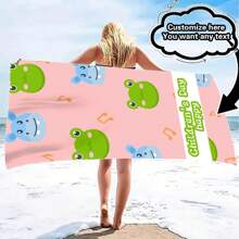 Current Platform Eligible For Free Shipping Privilege, Exclusive Discount. One Customizable Cute Animal Design - Personalize With Text Or Name, Ultra Soft And Fine Fiber, Quick-Drying And Lightweight, Perfect For Camping, Travel And Beach Days, Tropical Pattern, Travel Towel | Charming Illustration | Ultra-Fine Fiber Towel, Personalized Beach Towel Bathroom Decor Summer Beach Essentials