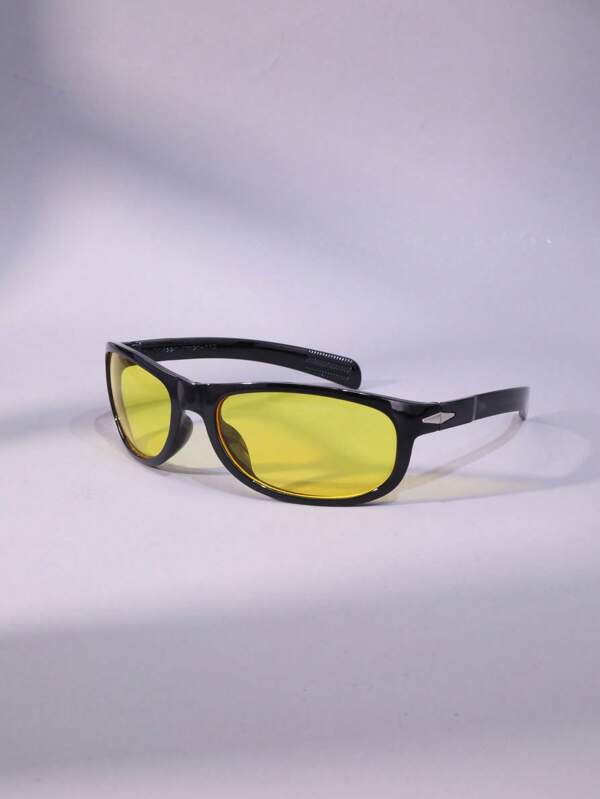 1pc Retro Vintage Casual Fashion Glasses, Suitable For Daily Wear, Cycling, Vacation, Party