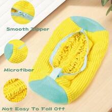 1pc Reusable Shoe Washing Bag, Suitable For Washing Shoes In Washing Machine And Dryer, Fits All Shoe Types And Sizes, Random Color