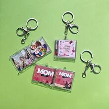 Custom NFC Mini Album CD Keychain | Personalized Music Gift | Retro Style Gift L Spotify Keychain | Music Lover Keychain | Mother's Day Gift - Multicolor - View 5
