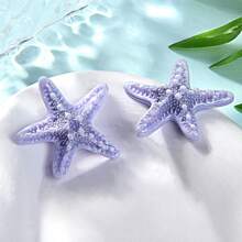 6pcs Creative Starfish Fridge Magnets, Cute Home Decor Stickers For Birthday Party, Refrigerator, Kitchen, Dishwasher, Office Whiteboard, Fun Fridge Magnets