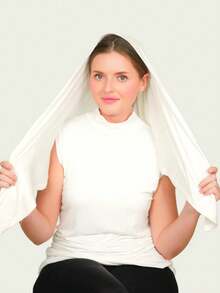 1pc Instant Triangle Hijab - One-Piece Tied Headscarf, Quick Wrap Design, No Undercap Needed, Suitable For Daily Wear, Prayers, And Outings - Multicolor - View 15