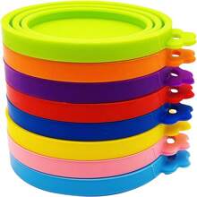 1 pezzo - Coperchio in silicone sigillante per barattoli di cibo per animali domestici, di colore casuale, con chiusura a pressione anti-muffa e impermeabile, utensile universale per la conservazione degli alimenti per frigoriferi/credenze