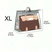 1pc Clear Handbag Storage Organizer Dust Cover Bags, 5 Sizes Transparent Purse Protector Storage Bag With Zipper And Handle For Closet Shelf - Dustproof & Moistureproof, Gender Reveal Party, Perfect For Birthdays, Weddings, Parties, The Perfect Gift For Colleagues, Friends, And Family, Back To School - Transparent - View 18