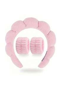 6 合 1 面部护理套装：头带、头巾、深层清洁和水疗面部刷套装 - 便携式护肤套装，配有柔软法兰绒头带、硅胶去角质刷 - 送给女性的理想礼物 - 彩色 - 查看 11