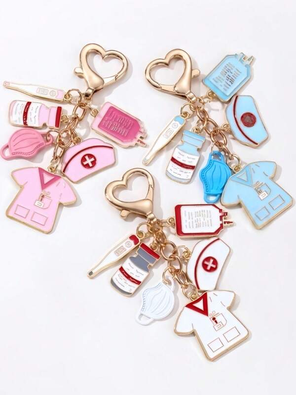 Verpleegkundige sleutelhanger tas bedel auto hanger verpleegkunde cadeau auto accessoires school schattige gothic Y2k