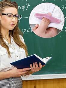 1pc Creative Color Thumb Bookmark, Home Reading Aid, Student Book Accessories Handy Bookmark, A Great Gift For A Friend. Back-To-School Season/Graduation Season Gifts,School Supplies,Back To School - Multicolor - View 4