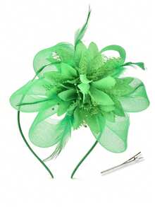 D EXCEED 1/2/3/8 件套复古 1920 年代串珠女式头饰帽 - 装饰艺术风格蕾丝羽毛头饰 | 盖茨比下午茶派对、婚礼、赛马会和歌剧活动 | 母亲节、新娘送礼会、教师节礼物创意、情人节配饰