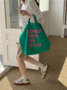 Fashion Versatile Essential Women's Shoulder Bag For Commuting And Travel Large Capacity Letter Tote Bag