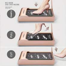 Automatic Shoe Cover Dispenser Mechanical Foot Step-On Shoe Film Machine Home Visitor Shoe Protector Water Proof Long-Term Use, Shoe, Spring Summer Picks, Brides Maid Gifts, Room, Bedroom Decor, Bedroom Decor, Beach, Travel, For Men, For Women, Vacation,Beach,Summer,Vacation,Holiday,Travel Essential,Going Out Tops,Household Items - Multicolor - View 2