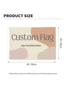 1 Pc Customizable Flag, Add Photo Artwork As You Like Perfect For Men's And Women's Bedrooms, Outdoor Garden Decorations Personalized Room Flags And Wall Hangings, Multi-Functional, Ornamental, Anti-Mold, Provincial Elegance Living, Multi-Functional, Stylish, Office, For Valentine's Day, For Mother's Day, For Weddings, For Housewarming, Multi-Functional, , Stylish, Office, For Valentine's Day, For Mother's Day, For Weddings, For Housewarming,Xmas Decoration, Autumn Home Refresh