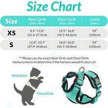 Cat Harness And Leash For Walking, Escape Proof Soft Adjustable Vest Harnesses For Cats, EasyControl - Baby Blue - View 6