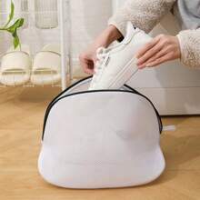 1pc Reusable Shoe Washing Bag, Suitable For Washing Shoes In Washing Machine And Dryer, Fits All Shoe Types And Sizes, Random Color