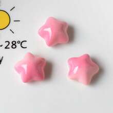 5/10 Stücke süße Farbverlauf Herz- und Stern geformte Kühlschrankmagnethalter, Hochzeit/Geburtstagsparty Dekoration, süße Mädchen Zimmer Deko, Büro Whiteboard Magnete