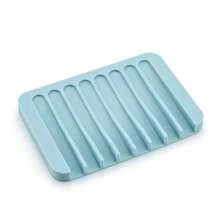 Self-Draining Soap Dish, Bathroom Waterfall Drain Rack, Soap Holder - Extends Soap Life, Keeps Soap Bar Clean, Easy To Clean, Bathroom Accessories Back To School