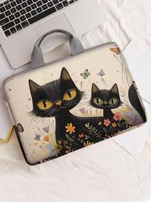 Cat Pattern Printed Laptop Bag Computer Cloth Cover Accessories Soft Laptop Bag Soft Computer Cover Laptop Cover Tablet Leather Bag Laptop Zipper Computer Cover School Business Office - Multicolor - View 15
