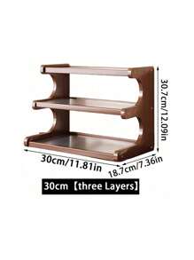 1pc Simple Desktop Storage Rack, Multi-Layer Dining Table Organizer, Small Desktop Cup & Teaware Holder For Home, Dorm, Kitchen