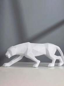 Tượng Động Vật Tượng Trừu Tượng Hình Học Phong Cách Nhựa Panther Điêu Khắc Văn Phòng Tại Nhà Máy Tính Để Bàn Trang Trí Thủ Công - Nhiều màu - Xem 5
