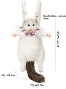 Muppet Bag Bag Ragdoll Backpack Backpack Stuffed Animal Toy Cute Wind Girl Birthday Gift - Multicolor - View 6