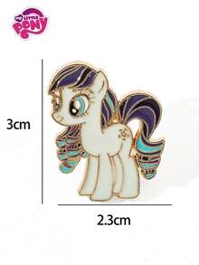 12 件 My Little Pony 可爱有趣的暮光闪闪、彩虹破折号、萍琪派胸针，适用于衣服、文具、背包、包、背带，适合作为送给朋友、家人、同事的礼物，可全年使用胸针