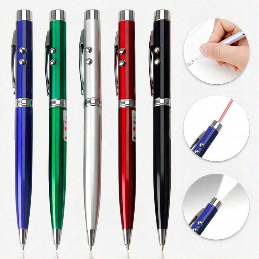 Kit 02 3-In-1 Laser Flashlight: Infrared + LED + Ballpoint Pen - 彩色 - 查看 1