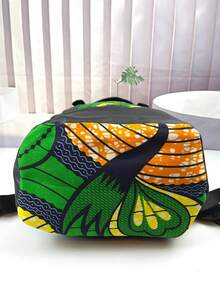 Multifunctional Travel Bag, Extra Large Capacity, Distinctive Pattern Design, Eye-Catching Bag On The Go - Green - View 6
