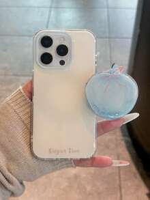 韩国蓝色苹果支架保护壳适用于 16、15 Pro Max、13/14/12/11 新款，全保护套，宽松便捷手机支架，防水防震防摔防刮 - 藍色 - 查看 3