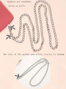 1pc Metal Detachable Shoulder Strap Phone Lanyard, Anti-Lost Edition