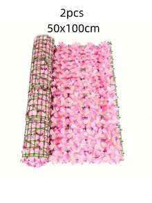 1 件装篱笆花树篱人造常春藤假屏风卷，人造绣球花，用于花园隐私，降低噪音，适用于户外家居装饰露台后院花园，情人节，礼物，假植物 - 彩色 - 查看 18