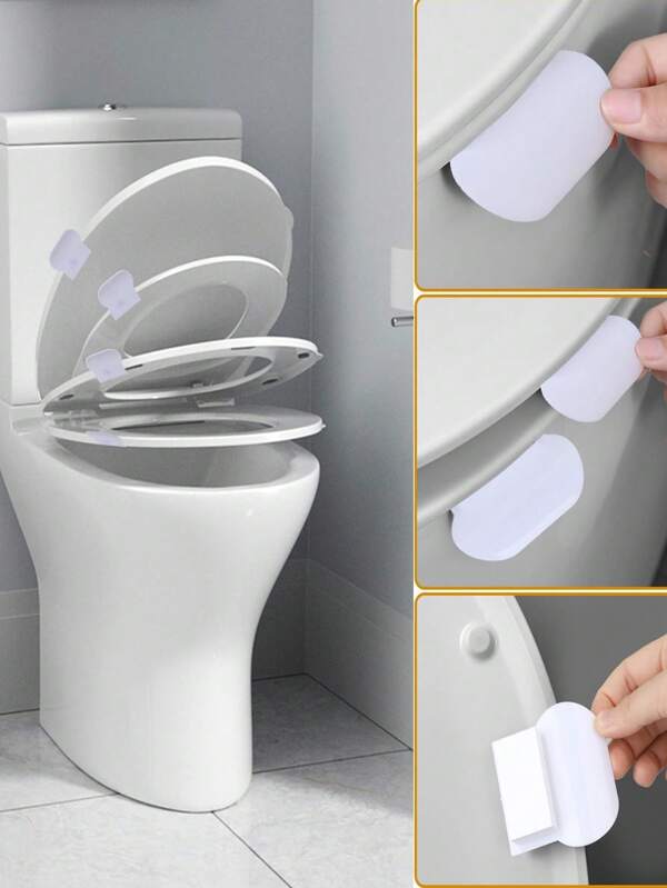 2pcs Toilet Seat Lifter, Handle Seat Cover Lifter, Toilet Seat Frame Lifting Tool, Avoid Touching Toilet Cover Handle Bathroom Accessories, Suitable For Home, Office, Hotel, More Hygienic Lifestyle, Toilet Toilet Training Lifter, Toilet Lifting Handle