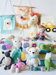 1/3 包 50 克 4 股钩针线，包含 3 毫米钩针 + 记号扣，初学者钩针工具套装，多种优质腈纶线，柔软舒适，适用于钩针编织项目、DIY 手工艺品、围巾、礼品（多种颜色可选）