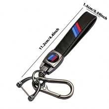 5pcs (1pc Tri-Color Keychain + 4pcs Valve Stem Caps), Fit For Various Vehicle Models, Fashionable Leather Tri-Color Design, Anti-Freeze, Anti-Crack, Metal Clasp Sturdy And Durable, BMW