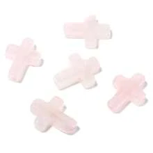 paquete de 5 abalorios cruzados de piedra natural, cuentas de piedra de 12*16mm, accesorios DIY de joyería, decoración de pulseras para el verano