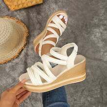 Women Platforms & Wedge Sandals - Beige - View 6