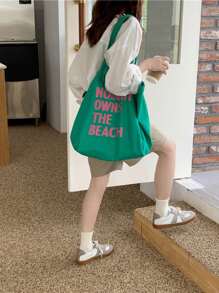 Fashion Versatile Essential Women's Shoulder Bag For Commuting And Travel Large Capacity Letter Tote Bag
