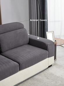 1 件弹力沙发套，防滑全覆盖沙发座套，适合所有季节，布艺加厚沙发套，可机洗，防尘，宠物友好，适用于卧室、办公室、客厅、L 型沙发和 1/2/3/4 座沙发的保护套 - 銀灰 - 查看 9