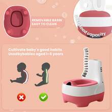 Ubravoo Elephant Potty For Child, Easy-Clean Toddler Toilet Training Potty With Backrest And Splash Guard, , Practical Removable Baby Potty With Lid & Music ButtonToilet Training Toilet(Without Battery)