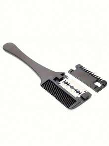 1 件理发剪刀 + 10 个刀片，双面打薄梳。家用理发剃须刀。打薄和修剪头发。成人梳子。理发工具。女士打薄梳。刘海修剪工具。 - 彩色 - 查看 5