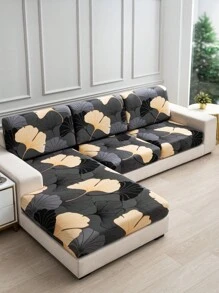 1 pezza Fodere per cuscini da divano in tessuto seta di latte, antiscivolo ed elasticizzato, con stampa floreale e motivi geometrici decorativi, adatto per animali domestici, per tutte le stagioni