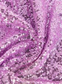 1pc Sparkly Embroidered Sequin Fabric Piece, Precut DIY Material For Dress, Wedding Gown, Bag, Tablecloth, Wedding Party Decor