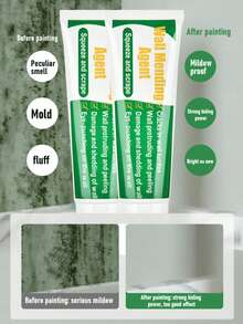 1pc White Water-Based Odorless Wall Putty, Home Wall Repair Filler, Graffiti Repair, Grouting Material - one-size - View 10