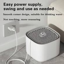 自动过滤猫饮水器，带流动淡水循环和 3L 大容量 - USB 电动静音智能宠物饮水器带过滤垫，适用于多猫家庭和办公室使用，非常适合旅行/工作日和猫/狗家庭