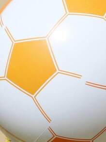 1 pièce/5 pièces/10 pièces Ballon de soccer/plage gonflable, ballon de soccer léger pour l'extérieur, ballon de décoration pour fête de plage