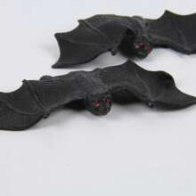 5pcs Cross-Border Simulation Wild Animal Model Toys, Bat & Mouse Model Decor, Gag Toys, Educational Toys