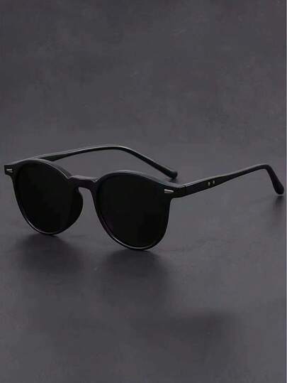 1 Pc Classic Simple Black Square Fashion Fashion Glasses, Men Casual Business Outdoor Sports Party Holiday Travel Driving Fishing Photography Props, Ideal Gift