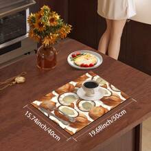 1 buc. Covoraș absorbant pentru uscare, covoraș pentru aparat de cafea, model de desene animate, covoraș de scurgere pentru cafea făcută manual, covoraș de uscare pentru blat de bucătărie, covoraș de scurgere anti-alunecare rezistent la căldură, tampon de scurgere de diatomite, ascunde petele, covoraș de drenaj de bucătărie foarte puternic, covoraș de vase ușor de curățat, potrivit pentru bucătărie, petreceri, petreceri, bar, decor acasă, petreceri