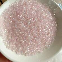 500 pièces de perles de verre facetées colorées de 4 mm, perles de cristal brillantes avec éclat de gemmes, convient pour les cadeaux, la création de bijoux, l'artisanat fait main et les projets DIY, idéal pour les créations DIY pendant les festivals et plus encore