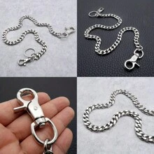 Curea pentru breloc pentru blugi pentru motociclete - Lanț de portofel punk pentru bărbați și femei, accesoriu de călătorie DIY Rock gotic unisex